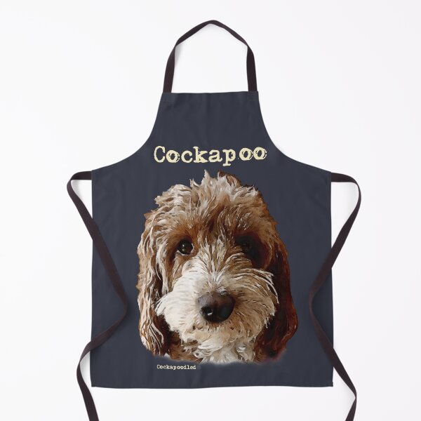 Item preview, Red and White Cockapoo Dog  designed and sold by Happy Dog Doodles.