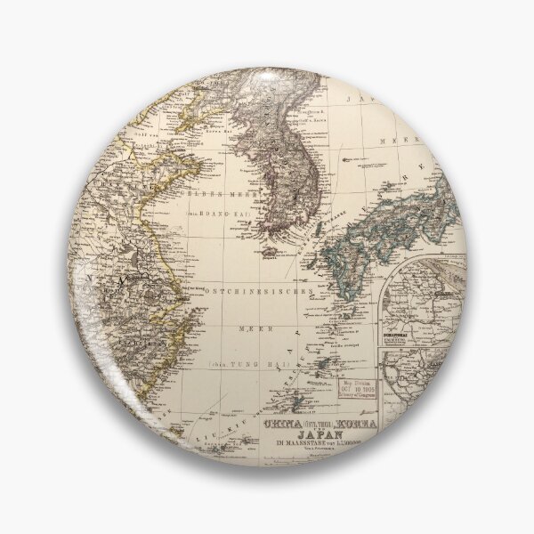 Item preview, Map of China, Korea and Japan (1872) designed and sold by allhistory.