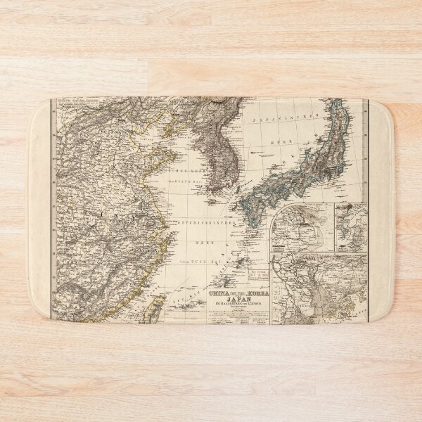 Item preview, Map of China, Korea and Japan (1872) designed and sold by allhistory.