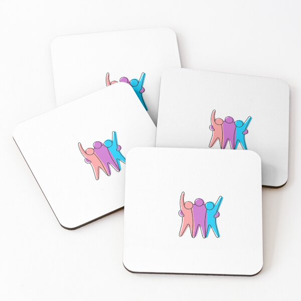 Item preview, Happy three friends line style logo designed and sold by Smith60Designs.