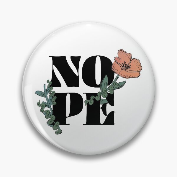 Item preview, Nope Floral and Greenery Illustration designed and sold by AbFinleyDesign.