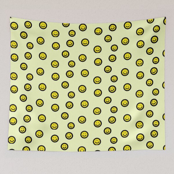 Item preview, yellow smiley faces designed and sold by vibesdesings.