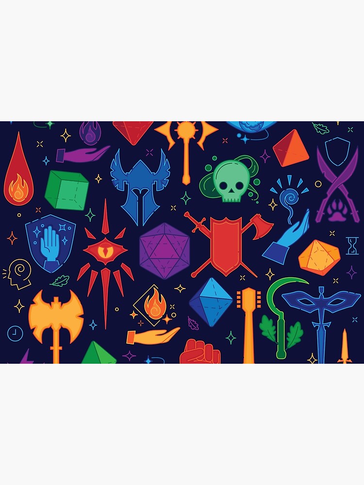 Thumbnail 6 of 6, Bath Mat, DnD Forever - Color designed and sold by daysandhours.