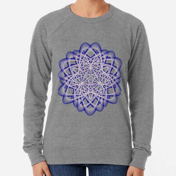 Abstract Blue Violet Atomic Swaps Lightweight Sweatshirt