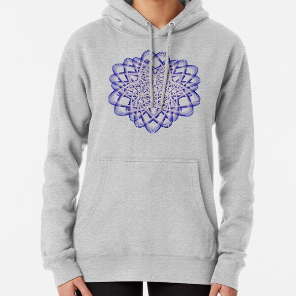 Abstract Blue Violet Atomic Swaps Pullover Hoodie