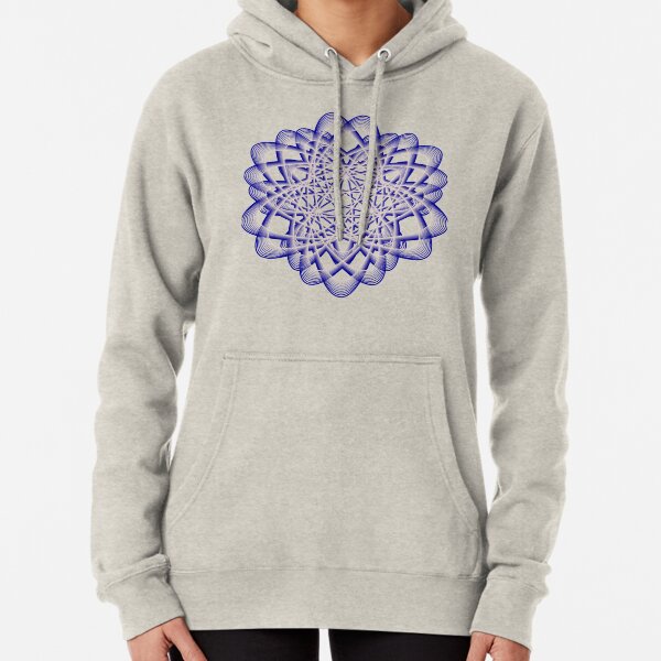 Abstract Blue Violet Atomic Swaps Pullover Hoodie
