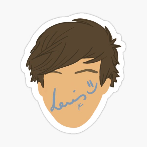 Direction 1D Louis Tomlinson Autograph Signature Siggy Pillow Case