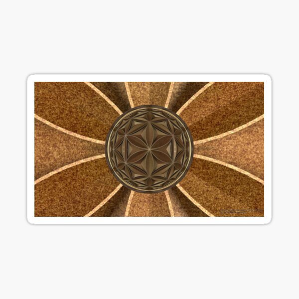 Flower of Life Through a Drop Sticker