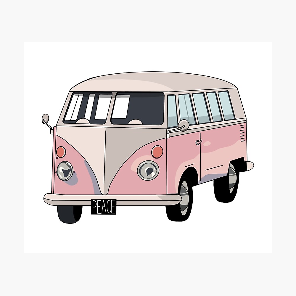 pink hippie van