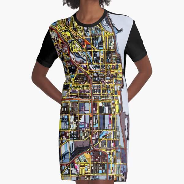 Chicago, IL Graphic T-Shirt Dress