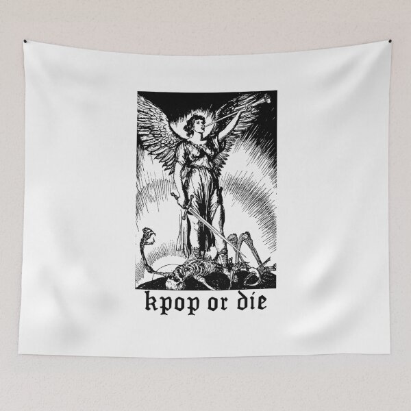 Item preview, KPOP OR DIE Gothic Angel Funny Aesthetic Meme designed and sold by SugarSaint.