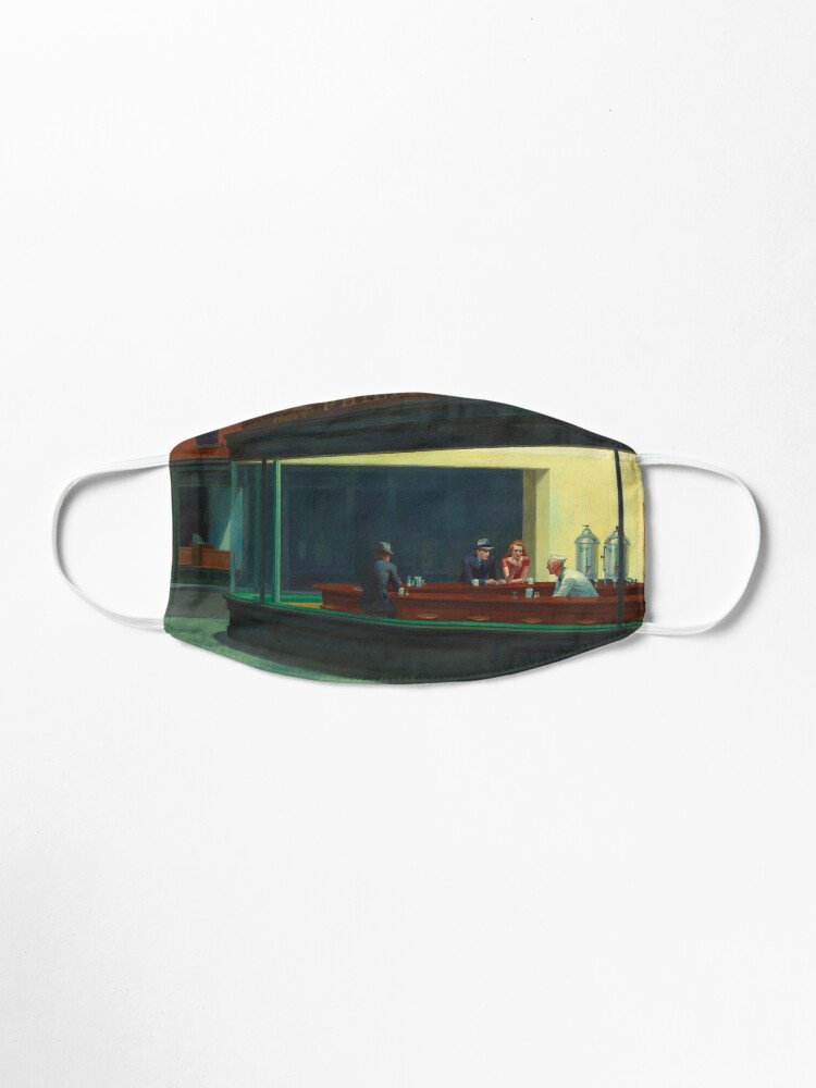 Alternate view of Nighthawks by Edward Hopper - 1942 Mask