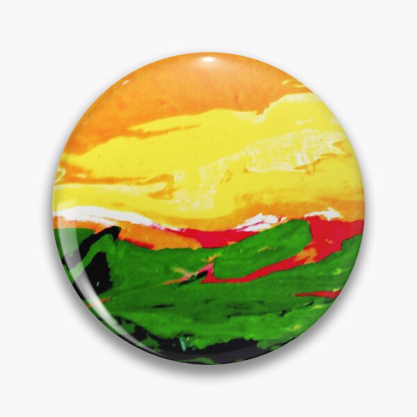 Item preview, Abstract conceptual distorted wavy landscape painting designed and sold by Nma-ArtBrand.