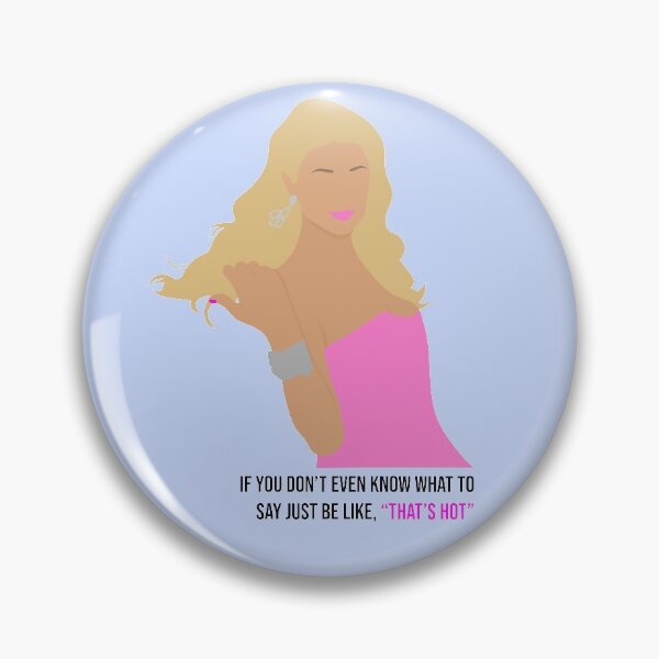 Item preview, Blue Paris Hilton "that's hot" print quote designed and sold by niamhburke16.