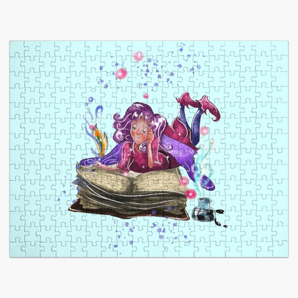 Airapippen The Author Fairy In Turquoise™ Jigsaw Puzzle