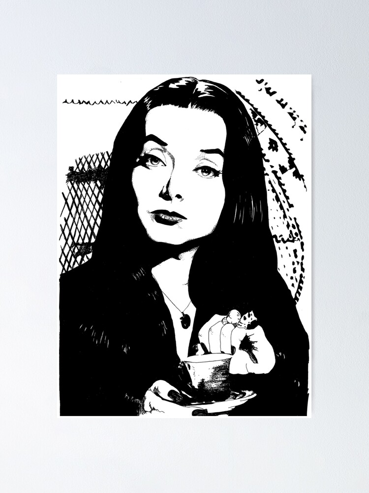 Morticia Addams Poster By Blackcultdesign Redbubble 7225