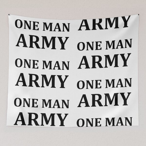 Item preview, ONE MAN ARMY BLACK designed and sold by AdeliaMvs.