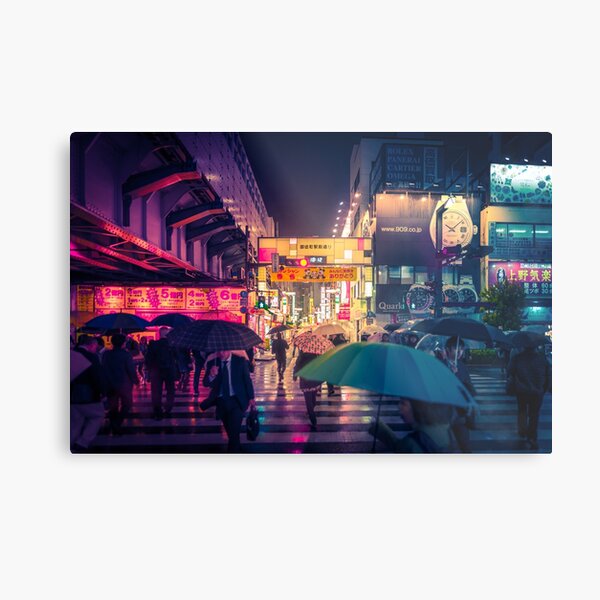 Rain on the Golden City Metal Print