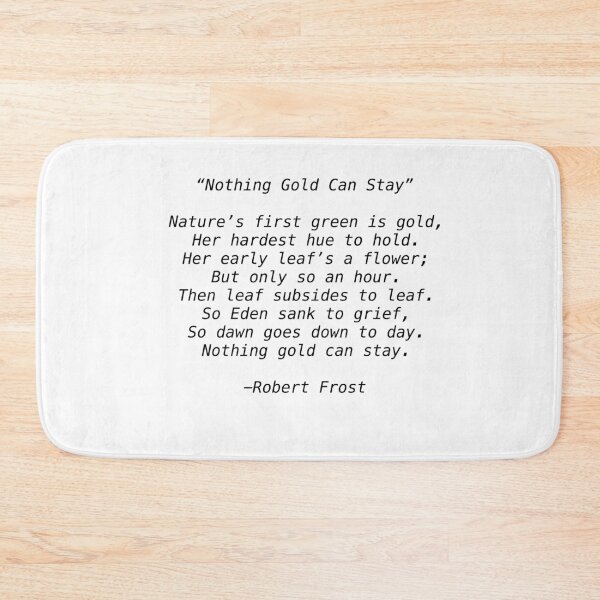 Item preview, "Nothing Gold Can Stay" Poem Print designed and sold by Outsidersboys.