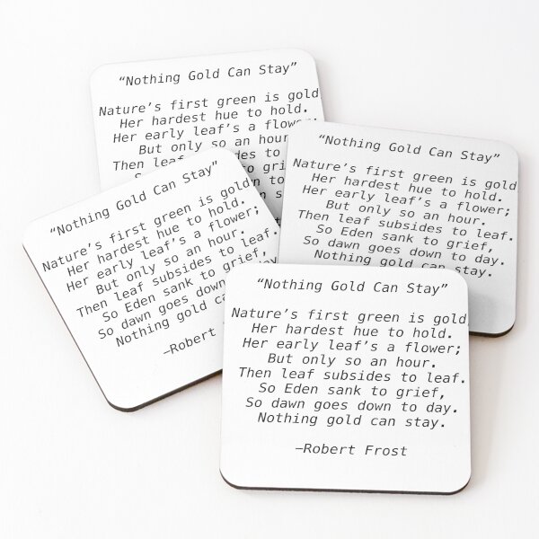 Item preview, "Nothing Gold Can Stay" Poem Print designed and sold by Outsidersboys.