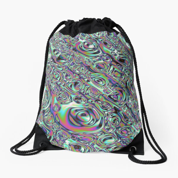Iridescent Abstract Drawstring Bag