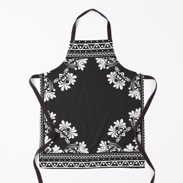 Item preview, Bandana Black & White Flower Paisley designed and sold by emma60.