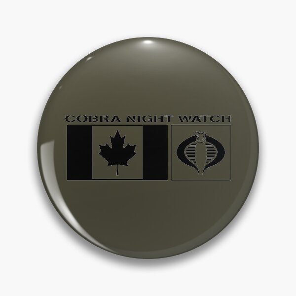 Artikelvorschau, Gi Joe Cobra Night Watch Kanadisches Logo entworfen und verkauft von AJ Liber.