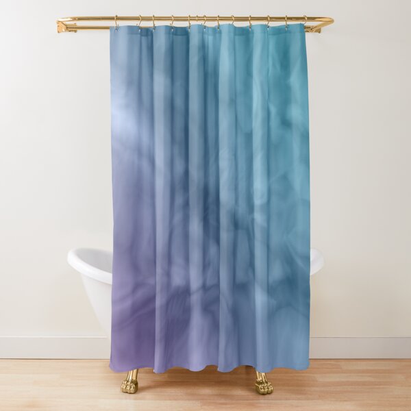 Blue And Purple Glitter Gradient Shower Curtains | Redbubble