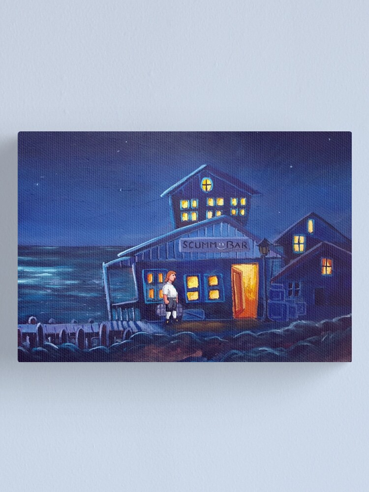 Alternate view of Monkey Island - Scumm Bar Canvas Print