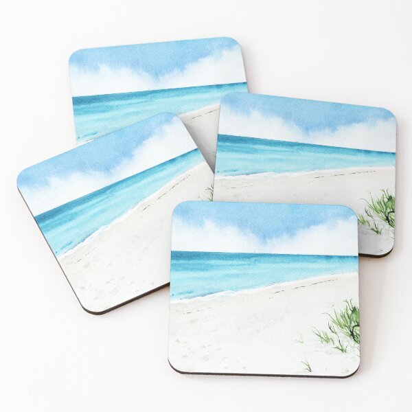 Item preview, Turquoise Sandy Beach, The New Jersy Shore designed and sold by aleeshaburke.