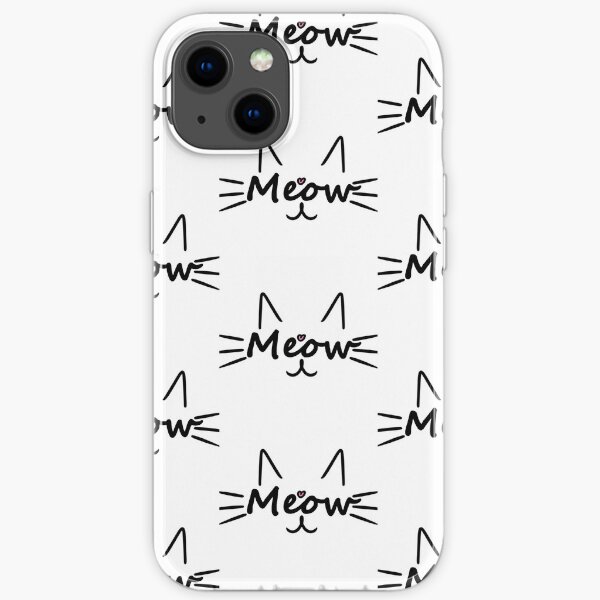 Meow Kitty Cat Mask iPhone Soft Case