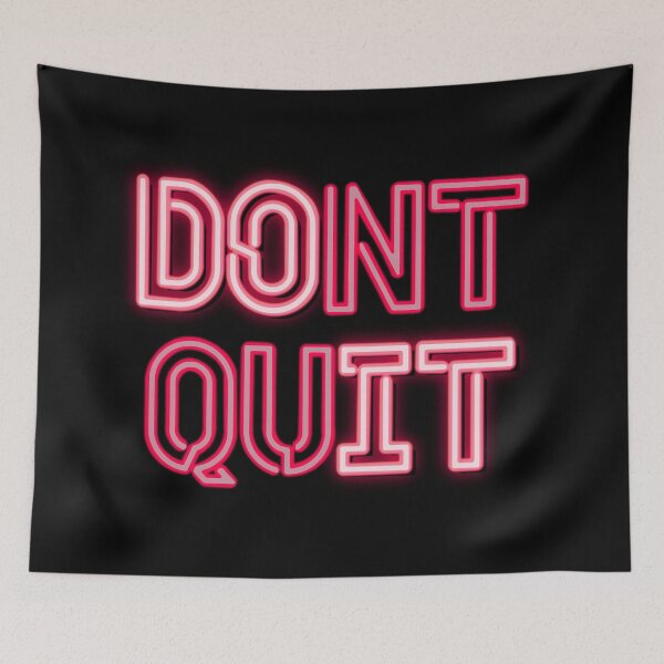 Item preview, Neon Red Don’t Quit/Do It  designed and sold by Elle  Hazlett.