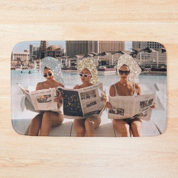 Item preview, Fashion Vintage Aesthetic Girls Reading Newspapers designed and sold by Alexandra Renee.