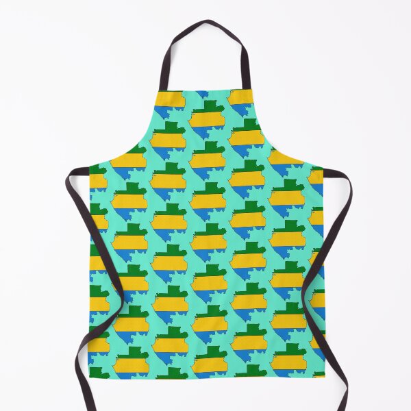 Item preview, Gabon Map With Flag designed and sold by Havocgirl.
