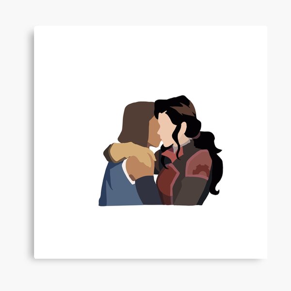 Korrasami Kiss Canvas Print For Sale By Jsmcdoodles Redbubble 