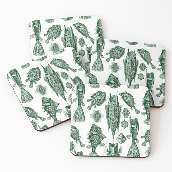 Item preview, Ernst Haeckel Ostraciontes Boxfish Green designed and sold by aimeewilson.