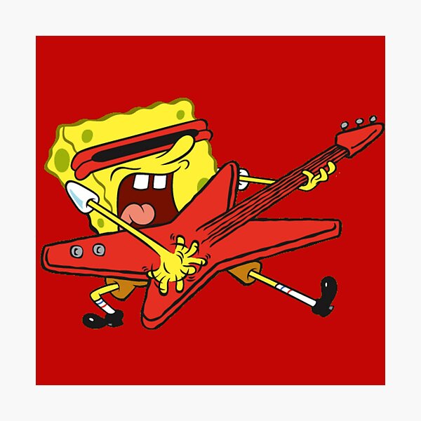 Lámina fotográfica «Bob Esponja Rock and Roll Meme» de GraceCop