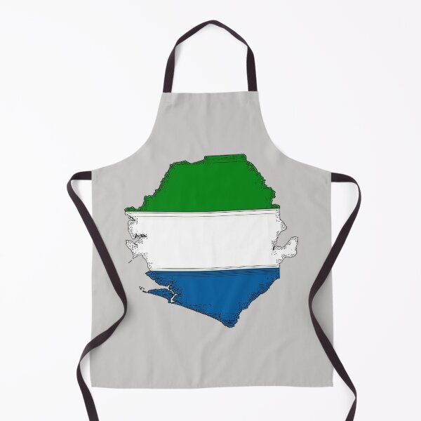 Item preview, Sierra Leone Map With Sierra Leonean Flag designed and sold by Havocgirl.