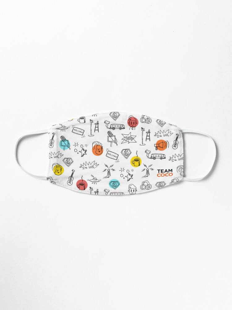 Alternate view of Team Coco Doodles Mask