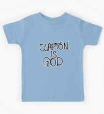 Clapton is God | London subway grafitti Kids Tee