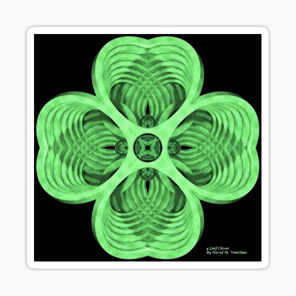 4 Leaf Clover Sticker For Sale By Cad3dmv Redbubble