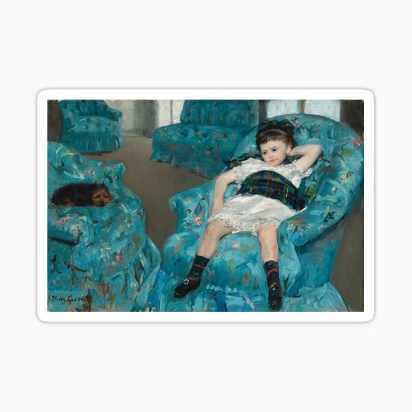 Item preview, Mary Cassat Little Girl in a Blue Armchair designed and sold by beccainskeep.