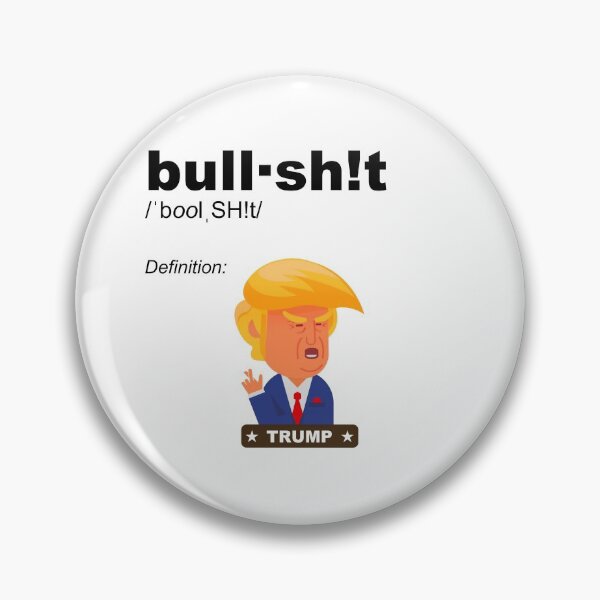 Artikelvorschau, Ultimative Definition von Bull-Crap in FUNNY Meme Form TRUMP Cartoon FUN - Kontrastversion entworfen und verkauft von originalsusie.
