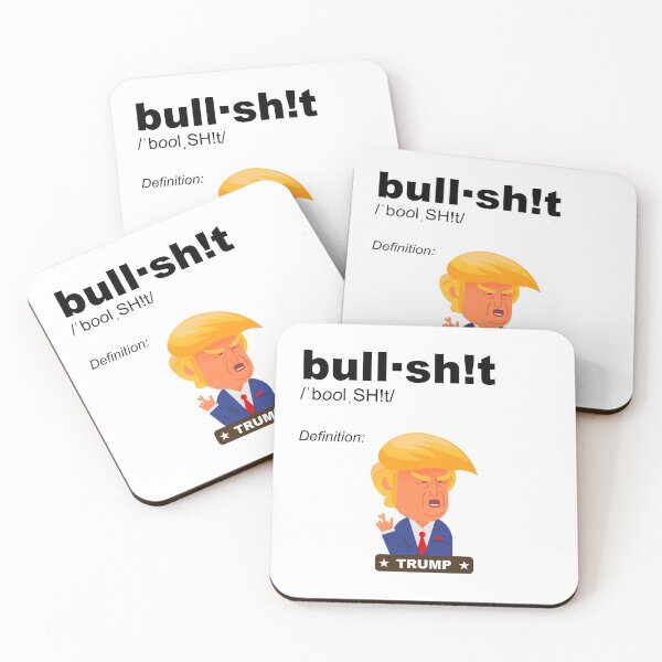 Item preview, Ultimate definition of bull-crap in FUNNY meme form TRUMP cartoon FUN - contrast version designed and sold by originalsusie.