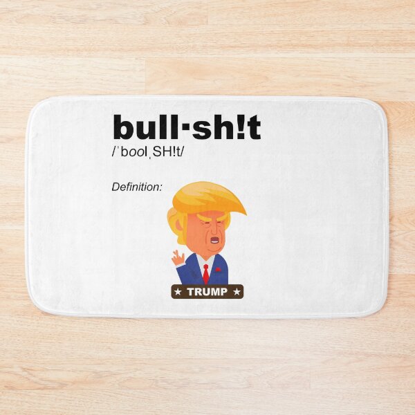 Item preview, Ultimate definition of bull-crap in FUNNY meme form TRUMP cartoon FUN - contrast version designed and sold by originalsusie.
