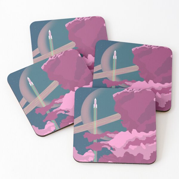 Item preview, Rocket in Pink Clouds designed and sold by DippyHippie.