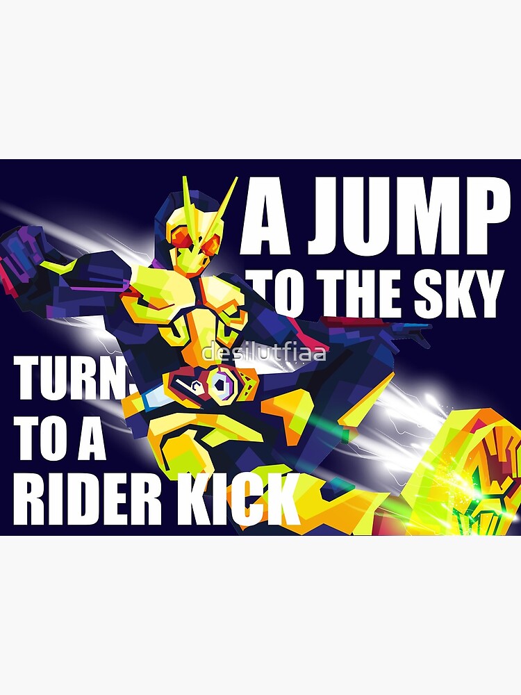 Kamen Rider Zero One A Jump To The Sky Turns To A Rider Kick Art Board Print By Desilutfiaa Redbubble