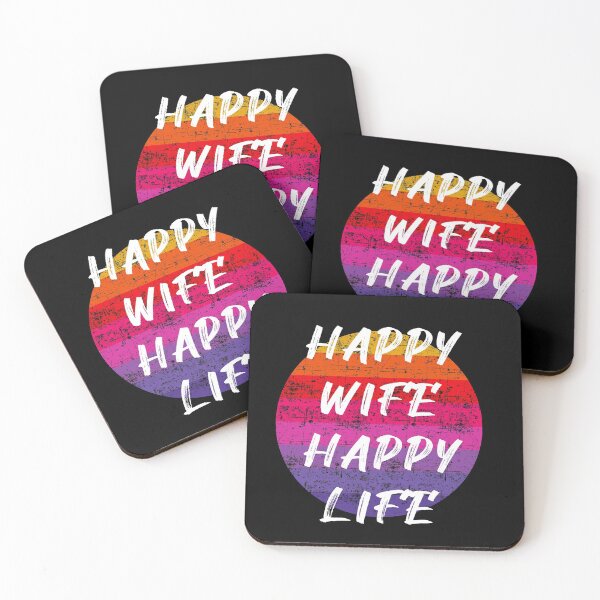 Item preview, Happy wife happy life rainbow designed and sold by PG Illustration.