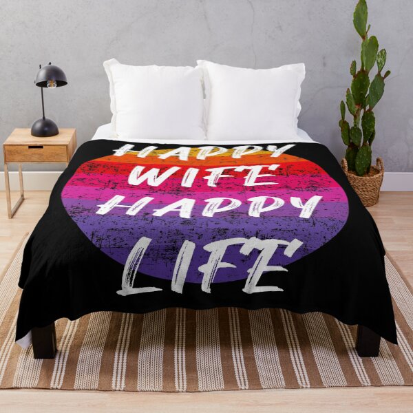 Item preview, Happy wife happy life rainbow designed and sold by PG Illustration.