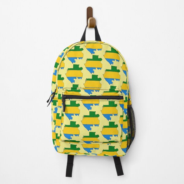 Item preview, Gabon Map With Flag designed and sold by Havocgirl.